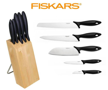 Wyposażenie kuchni Fiskars Zestaw 5 noży w bloku 1023782
